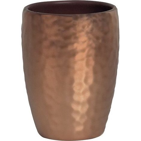 Vaso Cerámico DARWIN MARTILLADO Cobre Spirella