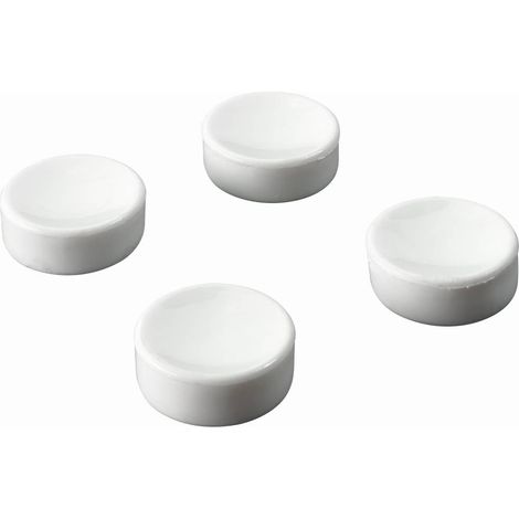 Hettich Pinnwandmagnet 11 x 25 mm weiß - 4 Stück Magnettafel & Pinnwand