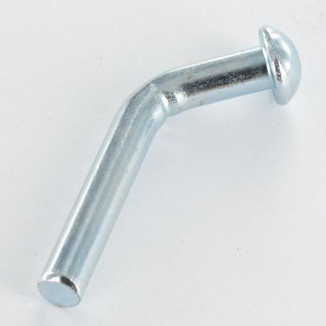 Goupille de sécurité pour rack et rayonnage Tête ronde TR 6X45 Acier zingué-30 pièces (1/5)