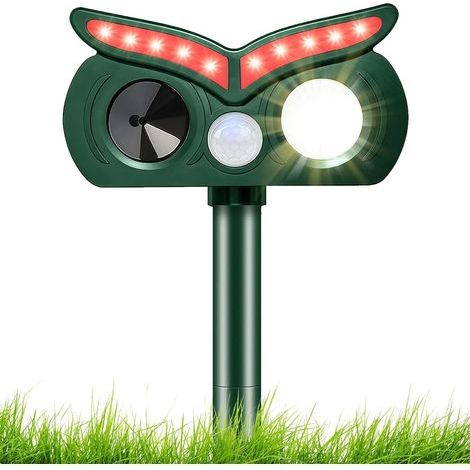 1 Répulsif Chat Solaire, Ultrason 20-60kHz, Détecteur Mouvement 110°, Étanche IP65, Jardin Terrasse (1/5)