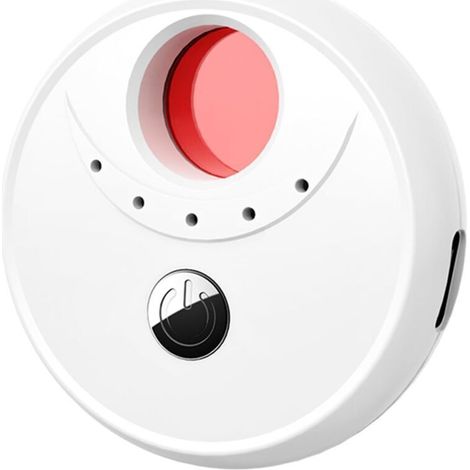 Détecteur de Caméra Cachée Détecteur de Micro, Détecteur Anti-Espion, Détecteur de Signal RF Détecteur de Périphérique Caché, détecteur d'écoute pour Hôtel, Bureau, Salle de Bain (Blanc) (1/5)