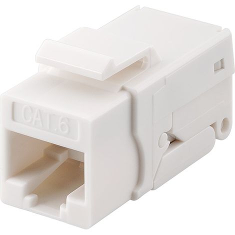 Goobay KeyStone Cat6 UTP Toolless Blanco - Divisor de red (Blanco) (1/3)
