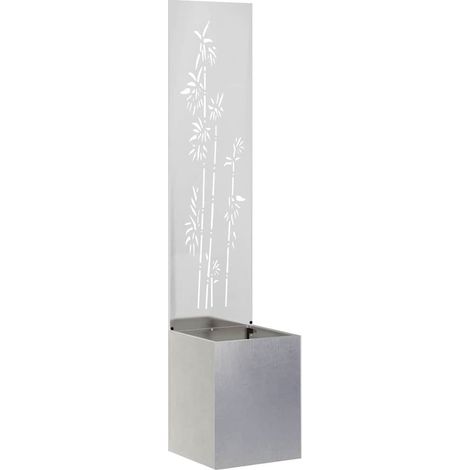 Écran de confidentialité de jardin Floral Argent 32 x 140 cm (1/5)