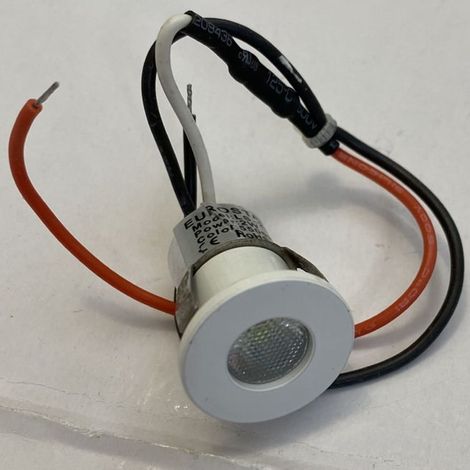 TrAdE Shop Traesio - Mini Faretto Led 2 Watt Incasso 3v-5v Colore Luce Blu Punto Luce Diametro 20 Mm - (1/2)
