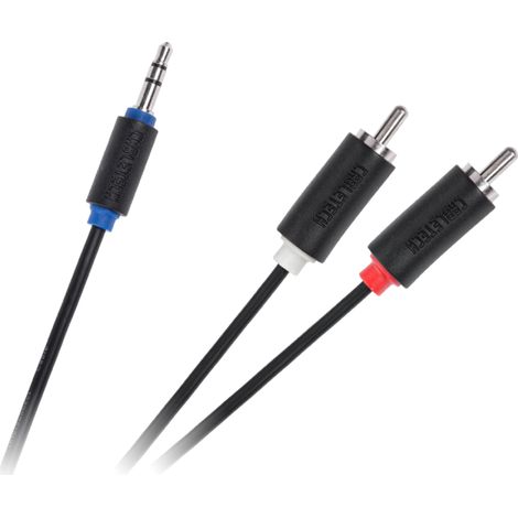 Câble jack 3,5 mm vers 2 RCA de 5 m, norme CableTech (1/2)