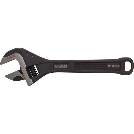 DeWALT Fully Metal Adjustable Wrench, 250 mm (10-inch), Model DWHT80268-0