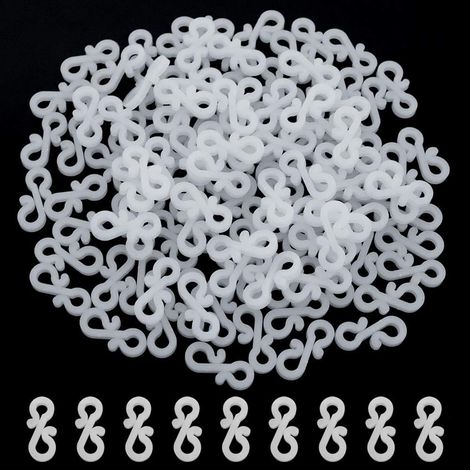 60 Pièces Crochets de gouttière pour sécuriser les guirlandes lumineuses d'extérieur, Idéal pour Lumières de Noël suspendues sur Mariage Halloween Noël