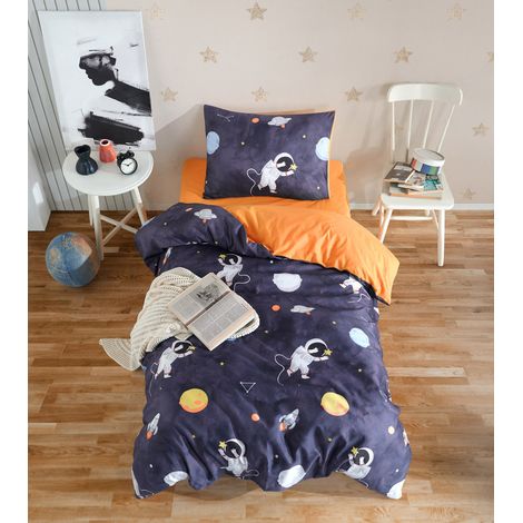 Funda nórdica, funda nórdica, ropa de cama Set Azul oscuro (1/2)