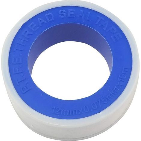 2 Rollen Dichtungsband (12 mm × 0,075 mm × 10 m) für Metall-/Kunststoff-Gewindefittings für Heizungs- und Versorgungsanlagen (1/3)