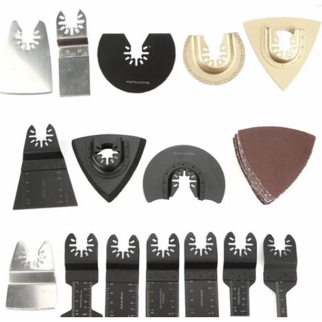 ZOLGINAH 40 hojas de sierra oscilante, juego de accesorios multiherramienta oscilante, hoja de sierra universal para Dremel, Bosch, Makita, Dewalt (1/4)