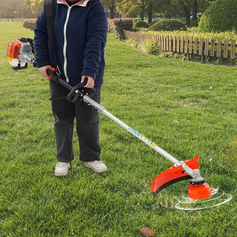 2 Stroke Gas Trimmer Edger Mower 25.4CC Petrol Grass Trimmer with Shoulder Strap 7500 RPM Quick Start Brush Cutter for Efficient Yard Work Lawn Equipment (1/5)