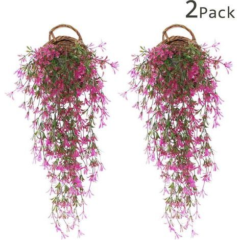 Plante artificielle 2 Pièces Faux LierrePlante Artificielle LierreChute de LierreFeuille Artificielle De LierreFausses Glycine Décorations de MariageDécorations Pour Fêtes de Jardin - rouge (1/5)