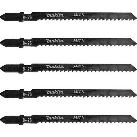Lot de 5 lames de scie sauteuse MAKITA A-85771 pour bois et métal (1/3)