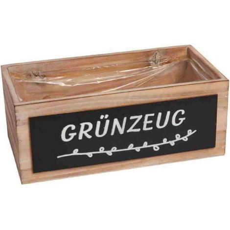 Freese – nature trends Caisse en bois « Grünzeug » – Brun naturel, 25 x 13 x 10 cm