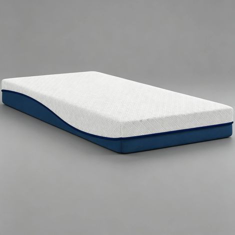 Matelas 90 x 190 cm en mousse à mémoire de forme gel et thé vert, housse amovible (1/5)