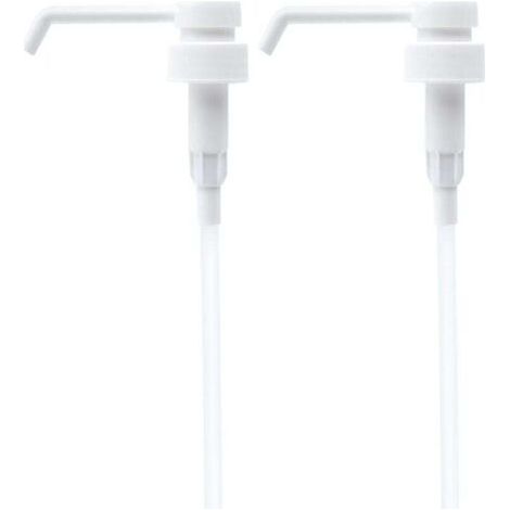 2 Pcs Pompe de Rechange Tête, Tête de Pompe de Remplacement, Tête de Rechange Distributeur Savon Liquide, Pompe de Rechange pour Distributeur de Savon, pour Salle de Bain, Cuisine, Liquide Bouteille