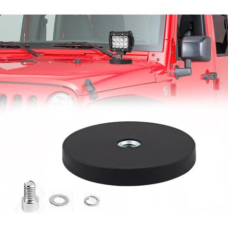 1 Support de montage 66mm, base magnétique puissante, pour barre LED, véhicule tout-terrain, toit camion (1/5)