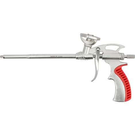 YATO, modelo YT-67420, Pistola para Espuma PU, ideal para aplicaciones de sellado y aislamiento, herramienta profesional de alta calidad y durabilidad.