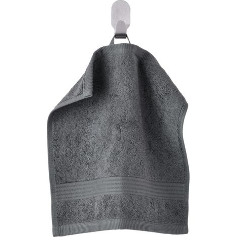 Gant de toilette , 30 x 30 cm, gris foncé (1/5)