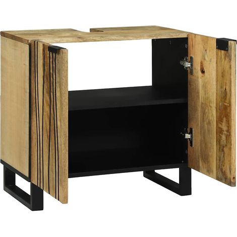Meuble de Lavabo de Salle de Bain Marron 62 x 33 x 58 cm CFW359207 (1/5)