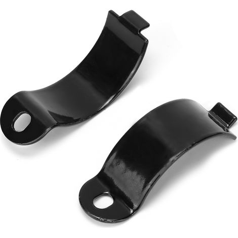 Support de Phare Moto Noir en Acier Inoxydable pour Fourche 1.5-2 Pouces, Monture Grande Taille (1/5)