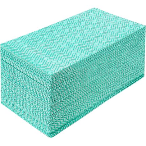 60 Lingettes Chiffon Vert, Lavable Et Réutilisable, Pour Ménage Et Cuisine