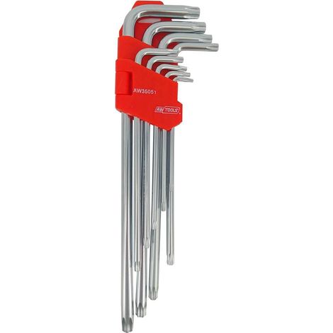 AWTOOLS TORX-SCHLÜSSEL BLACK LINE SEHR LANG 9 Stk (1/2)