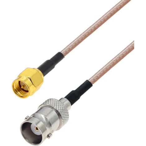 Anschlusskabel mit BNC-Buchse / SMA-Stecker, RG316, 2 m