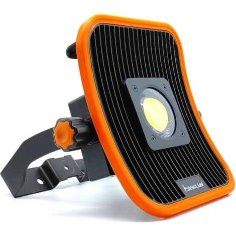 Faretto Led da lavoro ricaricabile con USB IP54 30W 6500K, cavo 5mt 3 X 1.5mm e caricatore 12V