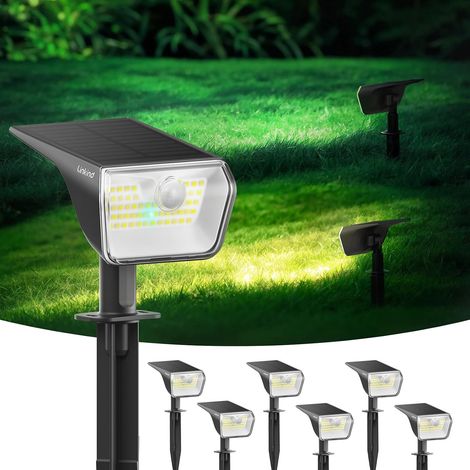 Spot Solaire avec Detecteur de Mouvement, Lampe Solaire Exterieur Blanc Froid (1/5)