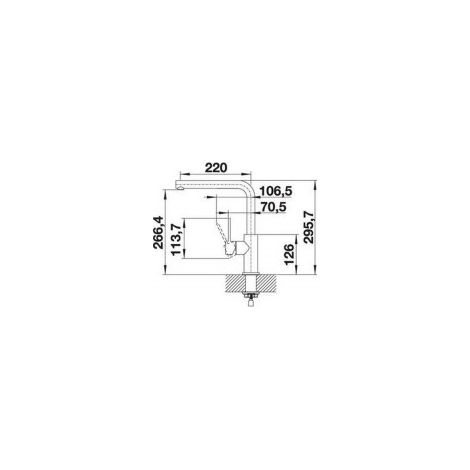 Blanco – Mitigeur de cuisine monocommande inox brossé – Bec haut pivotant 360° – Installation facile sur plage – Cartouche céramique étanche (1/10)