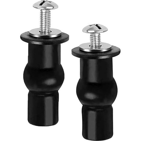 2 Pièces Fixation Abattant WC,Fixation Cuvette WC,Fixation Abattant WC Universel,pour Siège de Toilette,Matériau en Caoutchouc (Style 1) (1/5)