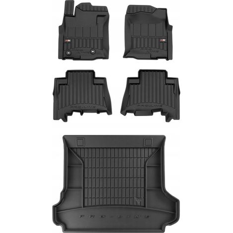 SET Alfombrillas de goma 3D Toyota Land Cruiser J150 del 2009 al 2017 con 5 plazas (1/5)