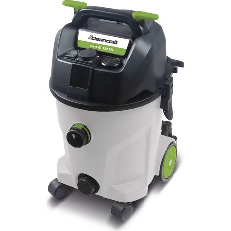Aspirateur eau et poussière avec filtre EPA E10 - cuve en plastique de 20 litres - 1 moteur 1,2 kW 230 V Cleancraft WETCAT 120 RH