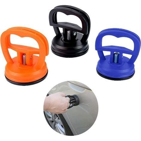 Ventouse Carrosserie, Ventouse Debosselage, Extracteur Bosses Voiture, 3 Pièces Débosselage et de Réparation de Voiture Avec Ventouse, pour Poignée de Fenêtre, Porte, Levage D'objets Mobiles (1/5)