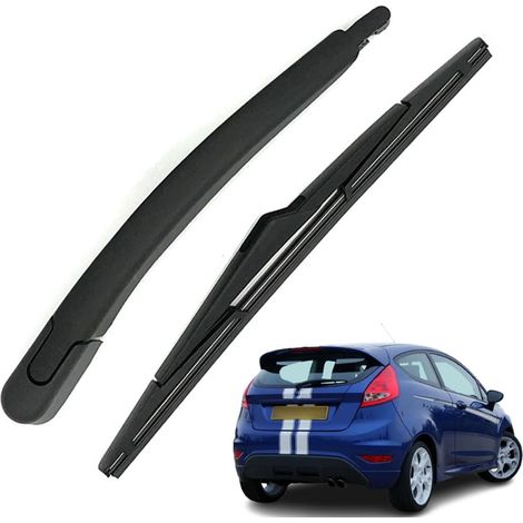 Essuie-glace arrière noir, bras d'essuie-glace de rechange + kit d'essuie-glace, compatible avec Ford Fiesta 2008-2017 (1/5)