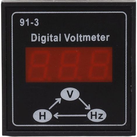 Voltmètre numérique 91 3 pour groupe électrogène essence Diesel, accessoires 220V 380V, monophasé, 3 phases (1/5)