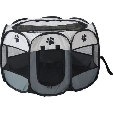 Parc à Chiots Clôture Octogonal Pliable Pour Animaux Chenil Chien Nid de chat Salle d\'accouchement pour animaux de compagnie (1/4)