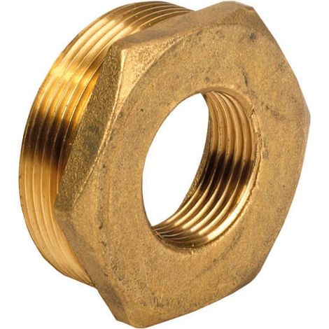 Réduction laiton à visser mâle 4"" (102/114) - femelle 3"" (80/90) - RESOvert