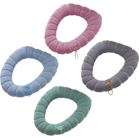 4 Pices Housse De Sige De Toilette, Sige Toilette Domestique, Paissir Housse Pour Abattant De Wc Coussins, Antibactrien, Polaire Matelasse De Luxe (1/5)