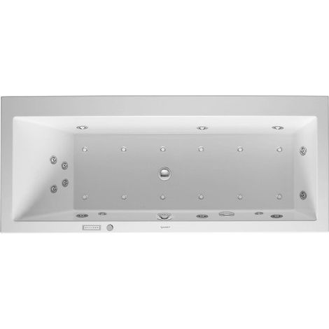 Duravit Whirlpool Vero 1700x750mm versione da incasso con un lato posteriore sinistro inclinato, Combisystem E - 760133000CE1000 (1/2)