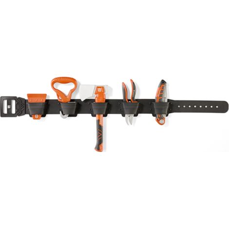 Husqvarna – Ceinture porte-outils pour enfants – Matériau plastique durable – Outils inclus : hache, ciseaux, scie pliante – Ceinture réglable