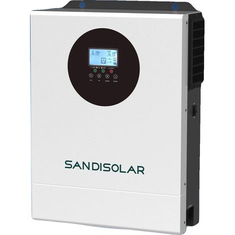 Onduleur solaire hybride, onde sinusoïdale pure, WiFi intégré, 48V 6.2KW, 220-240V (1/2)