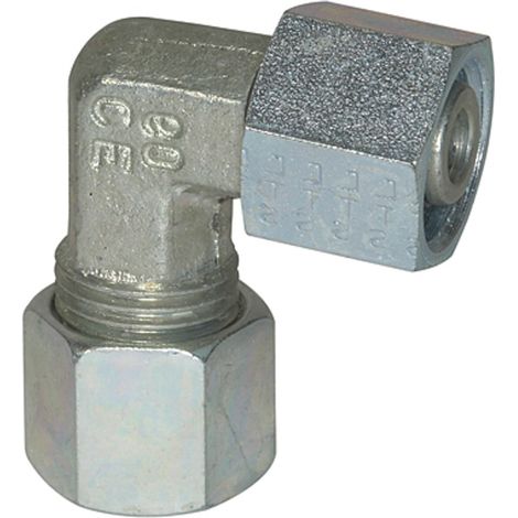 Riegler Einstellbare Winkel-Verschraubung, Rohr-Außen-Ø 8, Stahl verz., V 512 (1/3)