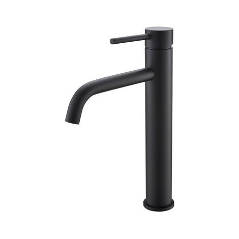 Robinet mitigeur lavabo Surélevé - Noir Mat - Circle (1/2)