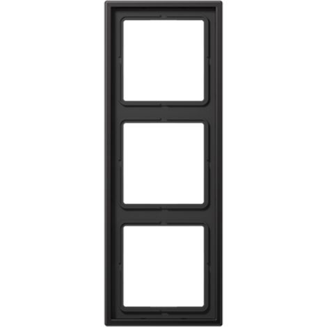 Jung AL 2983 D marco triple aluminio negro IP44