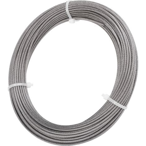 Kit tendeur de câble acier inox 304 30m48 corde 2mm avec tendeurs, crochets et accessoires (1/5)