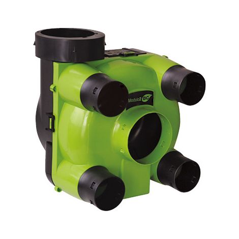 Groupe VMC simple flux hygroréglable MODULO2 BC – Caisson de répartition VMC basse consommation – Pour espaces confinés – Nather