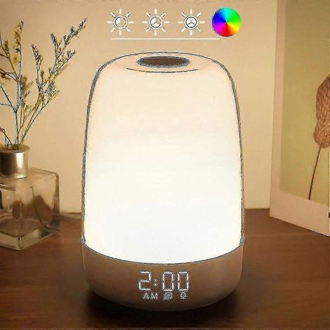 Réveil simulateur d'aube à luminosité réglable et commande tactile (1/5)