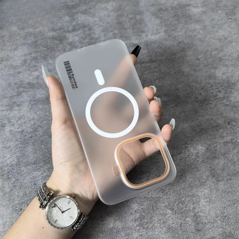 (Blanc, Xiaomi 13) Coque magnétique semi-transparente givrée, compatible MagSafe, protection antichoc